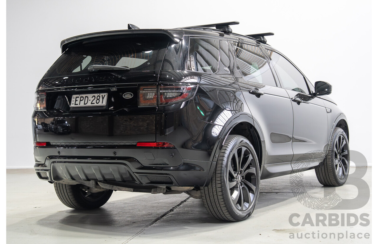 07/2021 Land Rover Discovery Sport P200 R-Dynamic S (AWD) L550 MY21 4d Wagon Santorini Black Metallic Turbo 2.0L