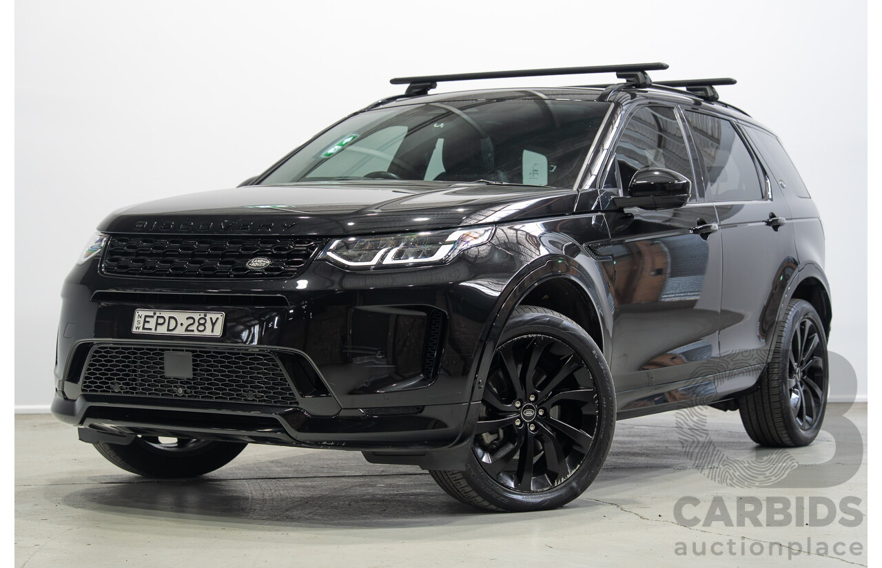 07/2021 Land Rover Discovery Sport P200 R-Dynamic S (AWD) L550 MY21 4d Wagon Santorini Black Metallic Turbo 2.0L