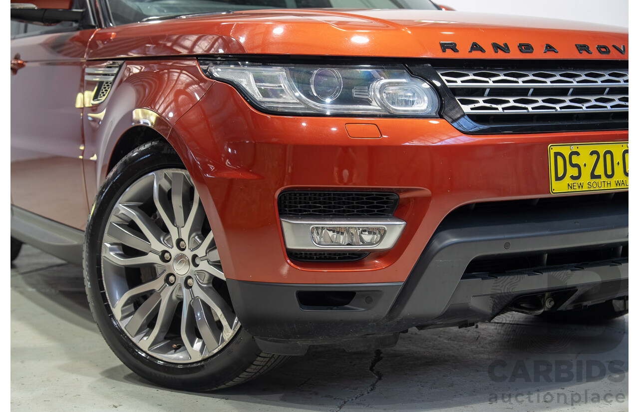 01/2014 Land Rover Range Rover Sport SDV6 HSE (AWD) L494 MY20 4d Wagon Chile Red Turbo Diesel 3.0L