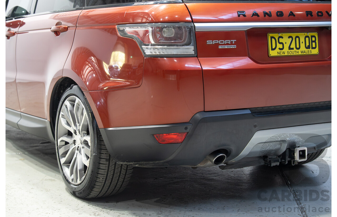 01/2014 Land Rover Range Rover Sport SDV6 HSE (AWD) L494 MY20 4d Wagon Chile Red Turbo Diesel 3.0L