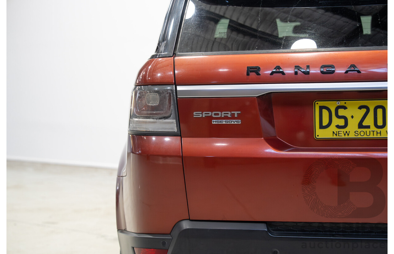 01/2014 Land Rover Range Rover Sport SDV6 HSE (AWD) L494 MY20 4d Wagon Chile Red Turbo Diesel 3.0L
