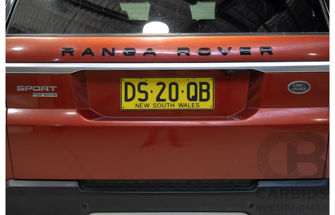 01/2014 Land Rover Range Rover Sport SDV6 HSE (AWD) L494 MY20 4d Wagon Chile Red Turbo Diesel 3.0L