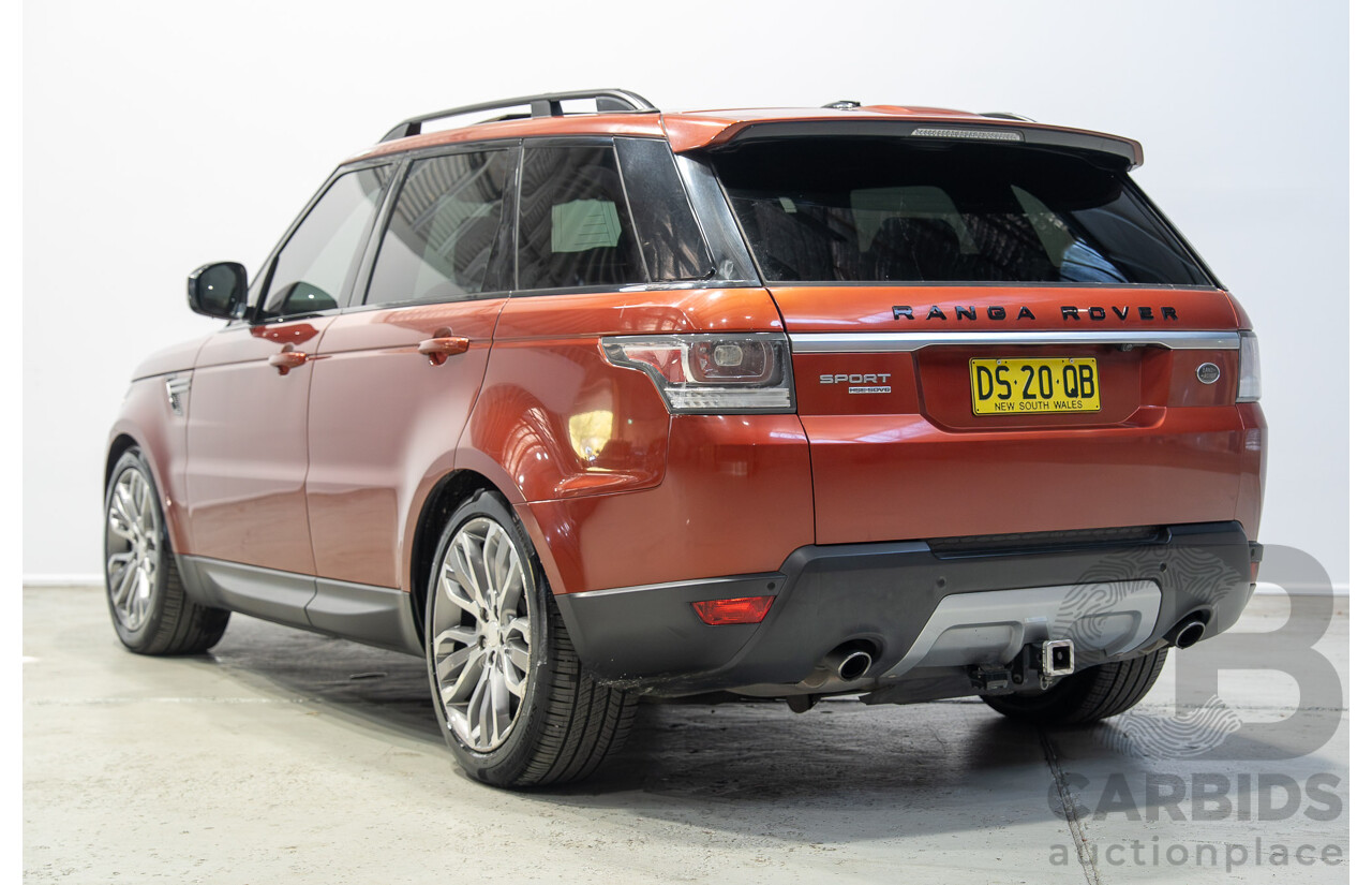 01/2014 Land Rover Range Rover Sport SDV6 HSE (AWD) L494 MY20 4d Wagon Chile Red Turbo Diesel 3.0L