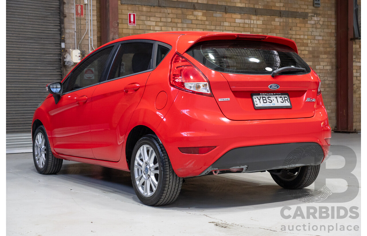 09/2013 Ford Fiesta LX WT 5d Hatchback Red 1.6L