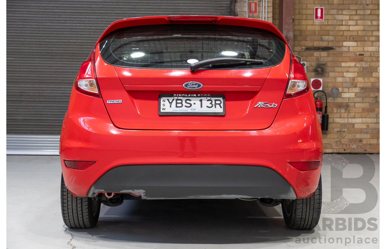 09/2013 Ford Fiesta LX WT 5d Hatchback Red 1.6L