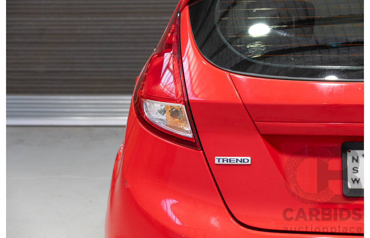 09/2013 Ford Fiesta LX WT 5d Hatchback Red 1.6L