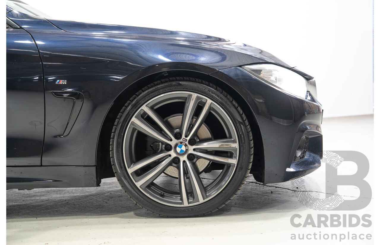 08/2015 BMW 420i M Sport Gran Coupe F36 MY15 5D Coupe Carbon Black Metallic Turbo 2.0L