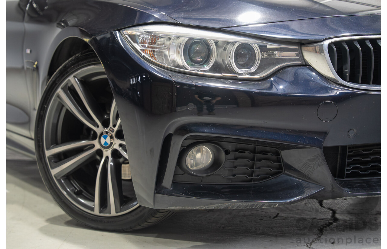 08/2015 BMW 420i M Sport Gran Coupe F36 MY15 5D Coupe Carbon Black Metallic Turbo 2.0L