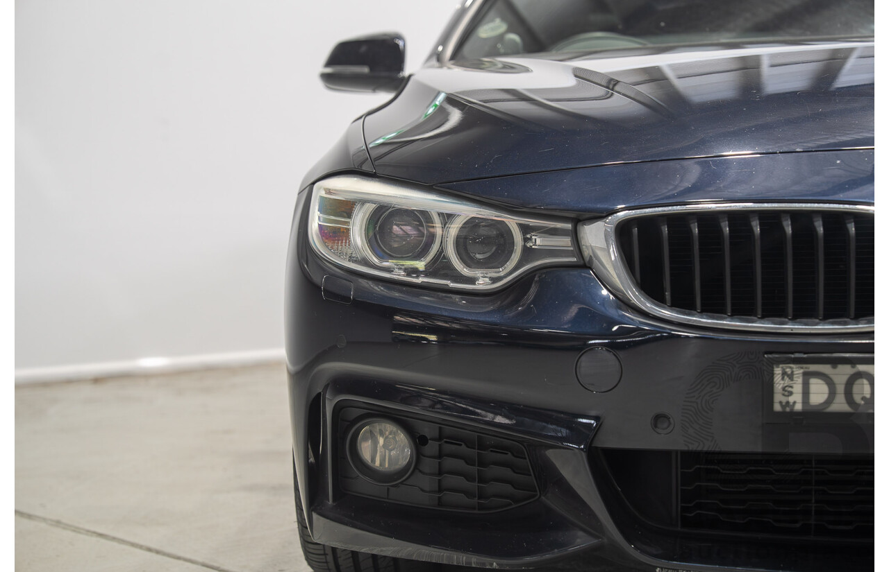 08/2015 BMW 420i M Sport Gran Coupe F36 MY15 5D Coupe Carbon Black Metallic Turbo 2.0L