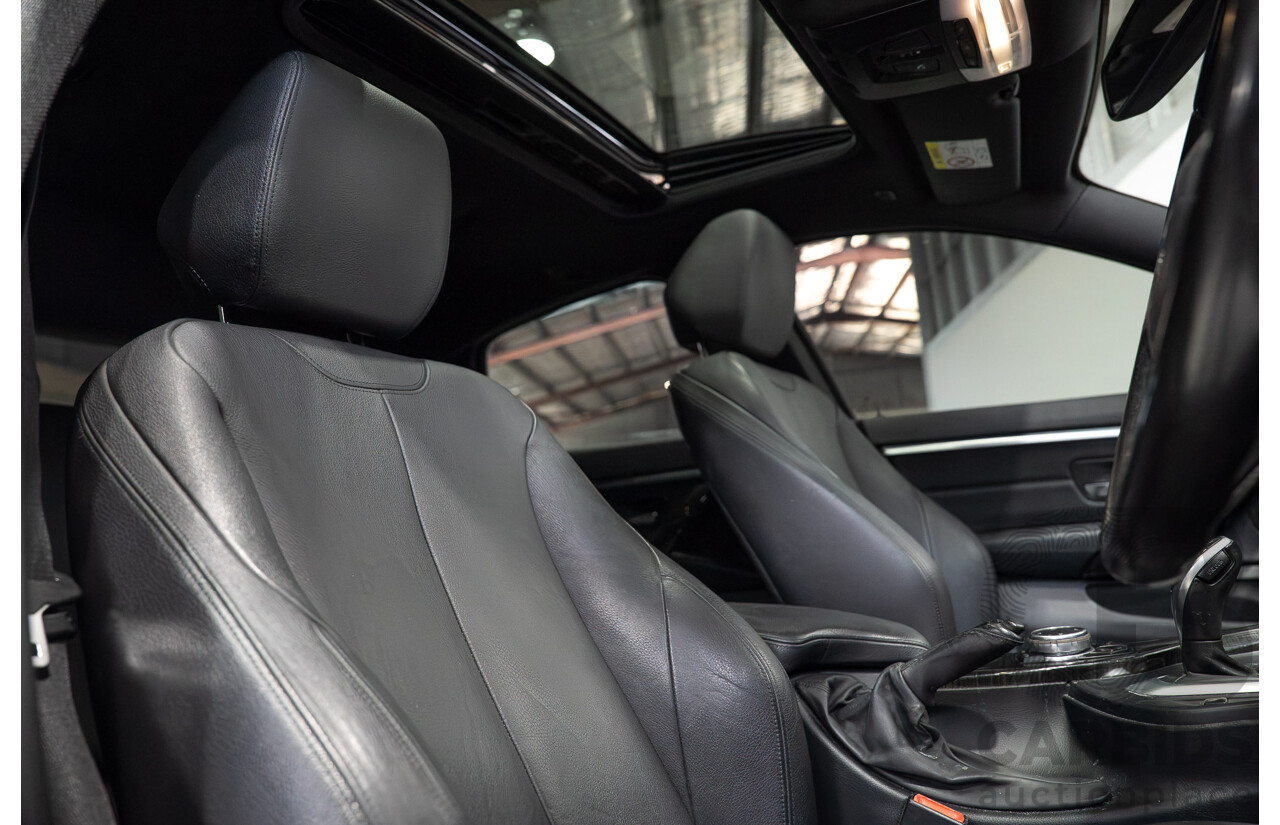 08/2015 BMW 420i M Sport Gran Coupe F36 MY15 5D Coupe Carbon Black Metallic Turbo 2.0L
