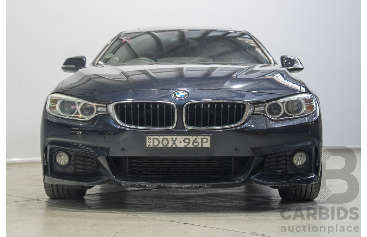 08/2015 BMW 420i M Sport Gran Coupe F36 MY15 5D Coupe Carbon Black Metallic Turbo 2.0L