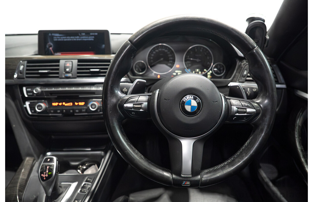 08/2015 BMW 420i M Sport Gran Coupe F36 MY15 5D Coupe Carbon Black Metallic Turbo 2.0L