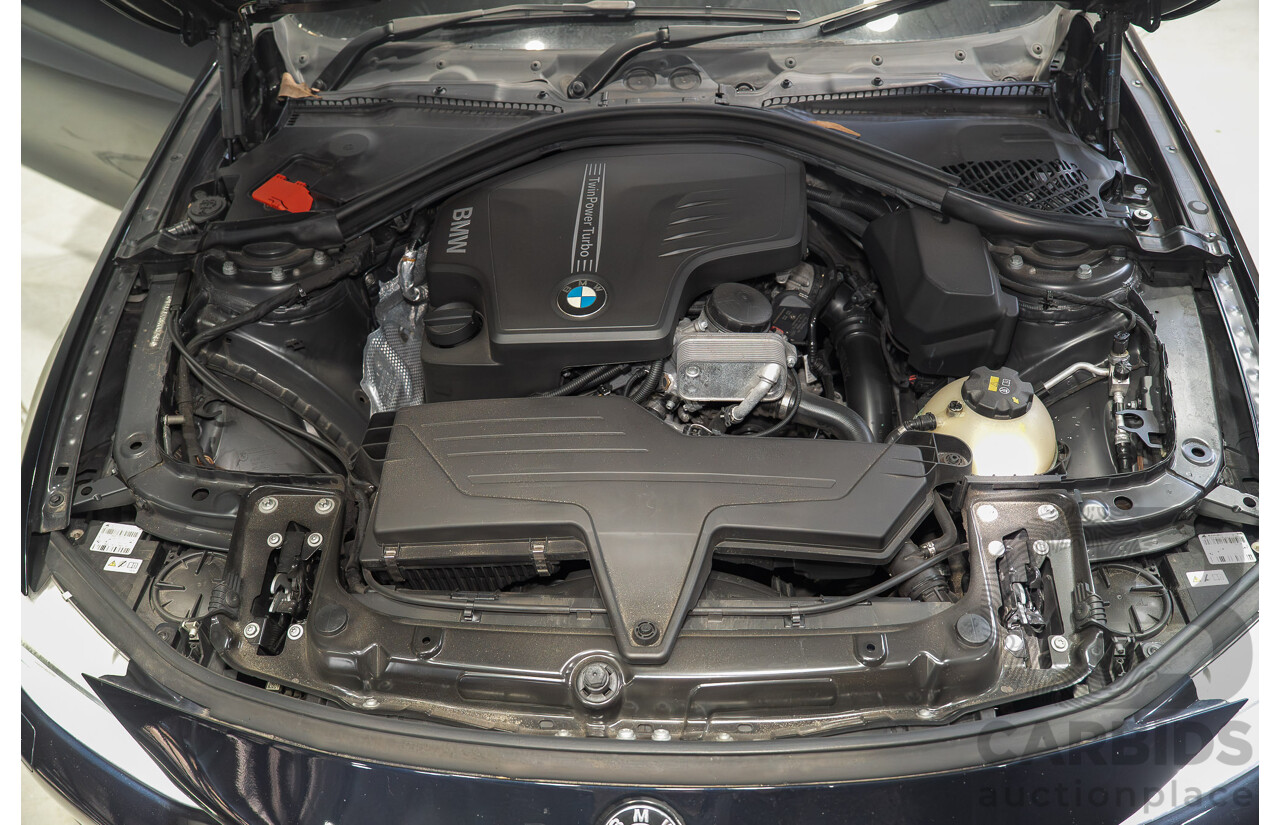 08/2015 BMW 420i M Sport Gran Coupe F36 MY15 5D Coupe Carbon Black Metallic Turbo 2.0L