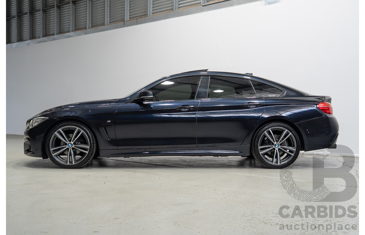 08/2015 BMW 420i M Sport Gran Coupe F36 MY15 5D Coupe Carbon Black Metallic Turbo 2.0L