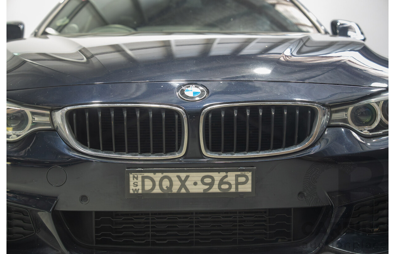 08/2015 BMW 420i M Sport Gran Coupe F36 MY15 5D Coupe Carbon Black Metallic Turbo 2.0L
