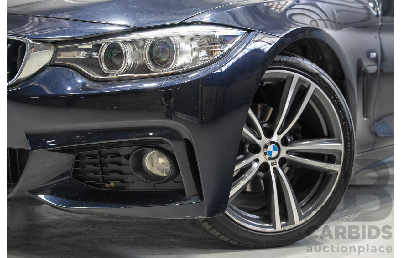 08/2015 BMW 420i M Sport Gran Coupe F36 MY15 5D Coupe Carbon Black Metallic Turbo 2.0L