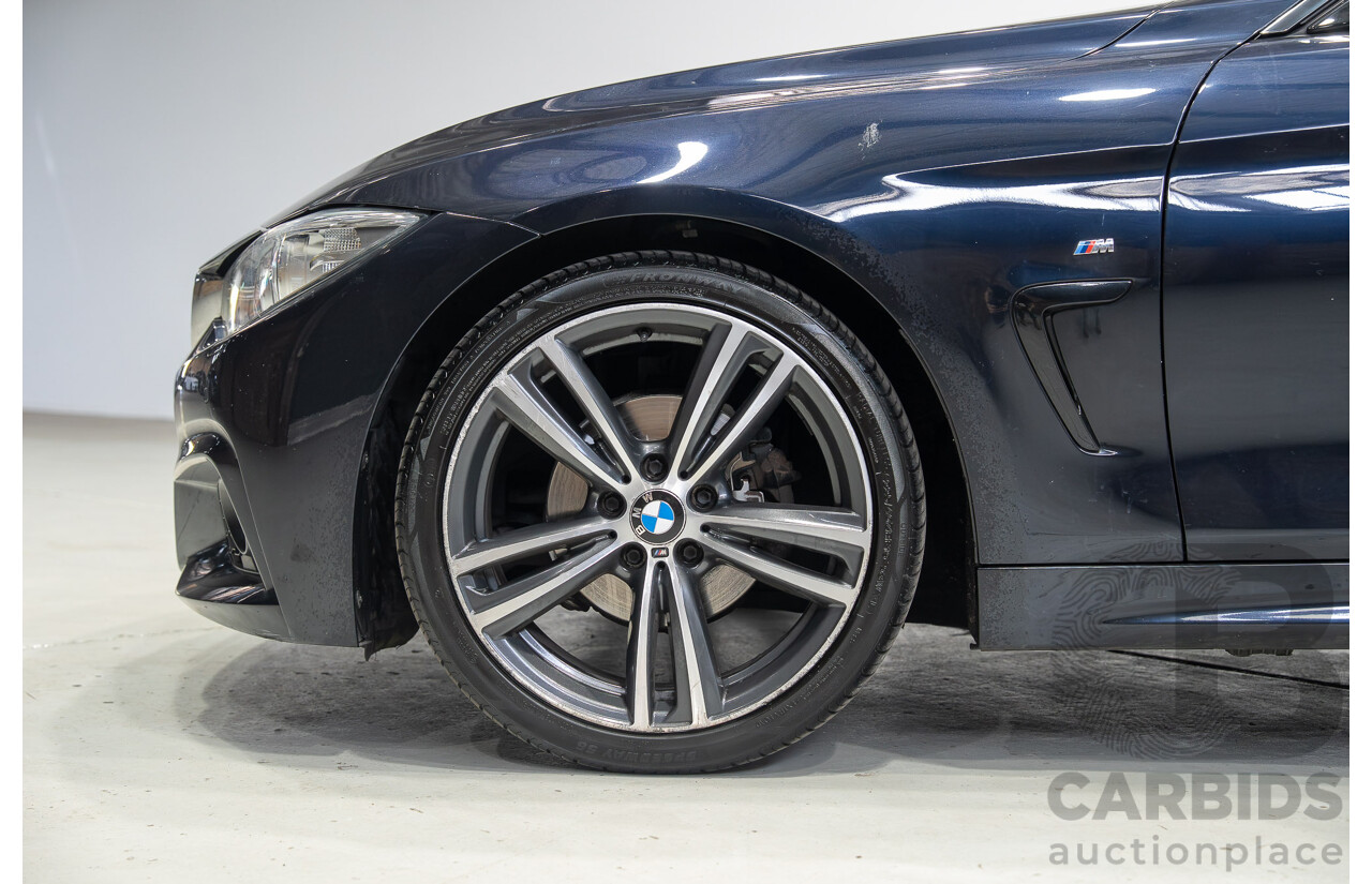 08/2015 BMW 420i M Sport Gran Coupe F36 MY15 5D Coupe Carbon Black Metallic Turbo 2.0L