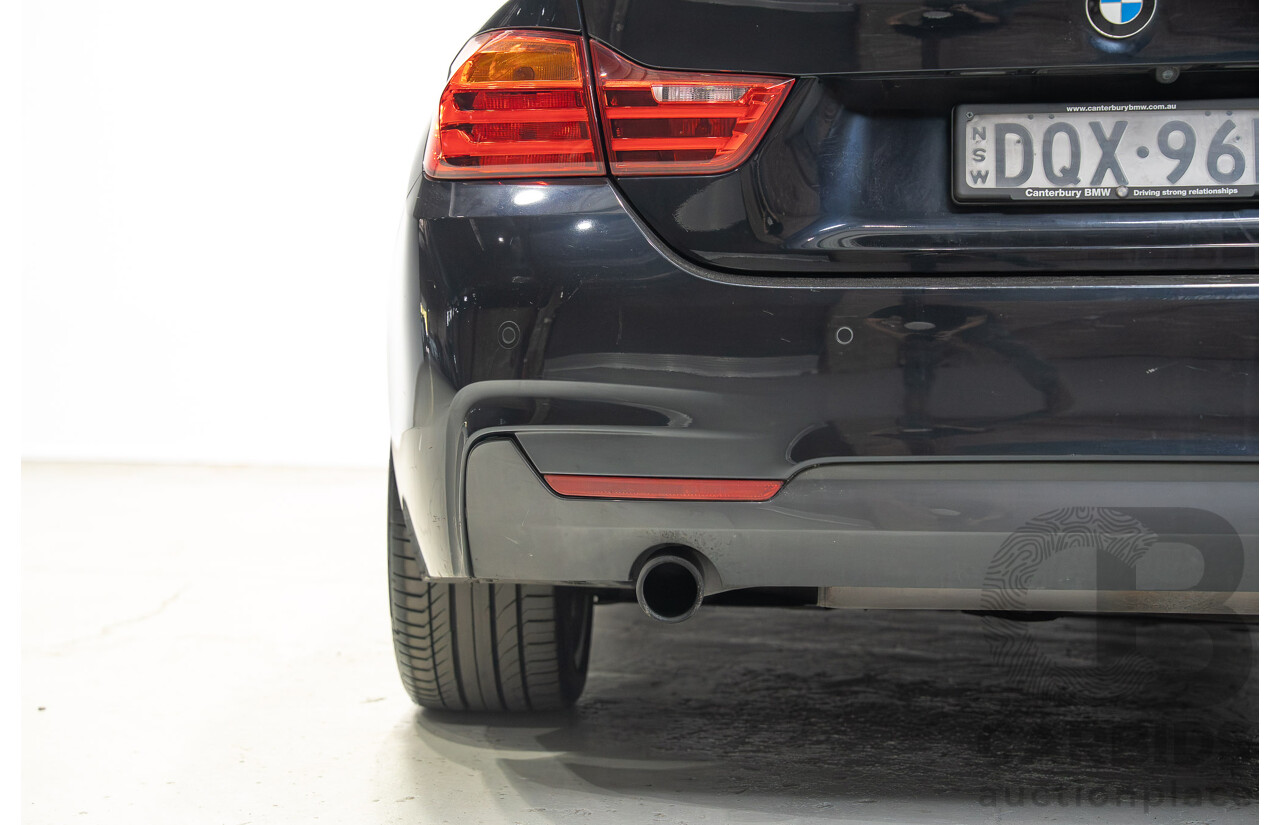 08/2015 BMW 420i M Sport Gran Coupe F36 MY15 5D Coupe Carbon Black Metallic Turbo 2.0L