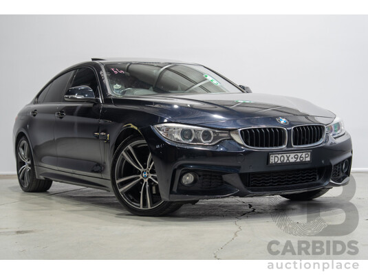 08/2015 BMW 420i M Sport Gran Cupe F36 MY15 5D Coupe Carbon Black Metallic Turbo 2.0L