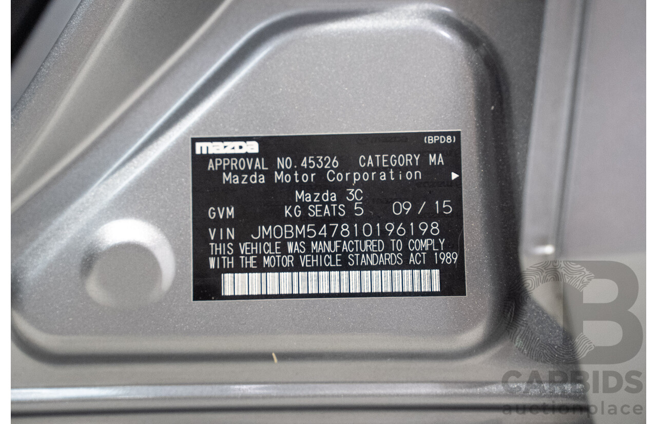 09/2015 Mazda 3 MAXX BM MY15 5d Hatchback Silver 2.0L