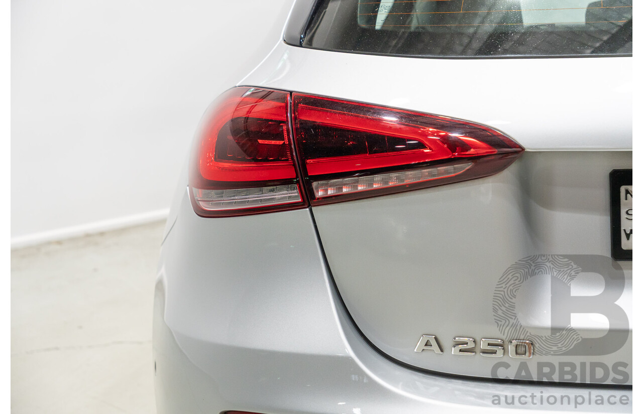 5/2019 Mercedes-Benz A250 177 MY19 5d Hatchback Iridium Silver Metallic Turbo 2.0L