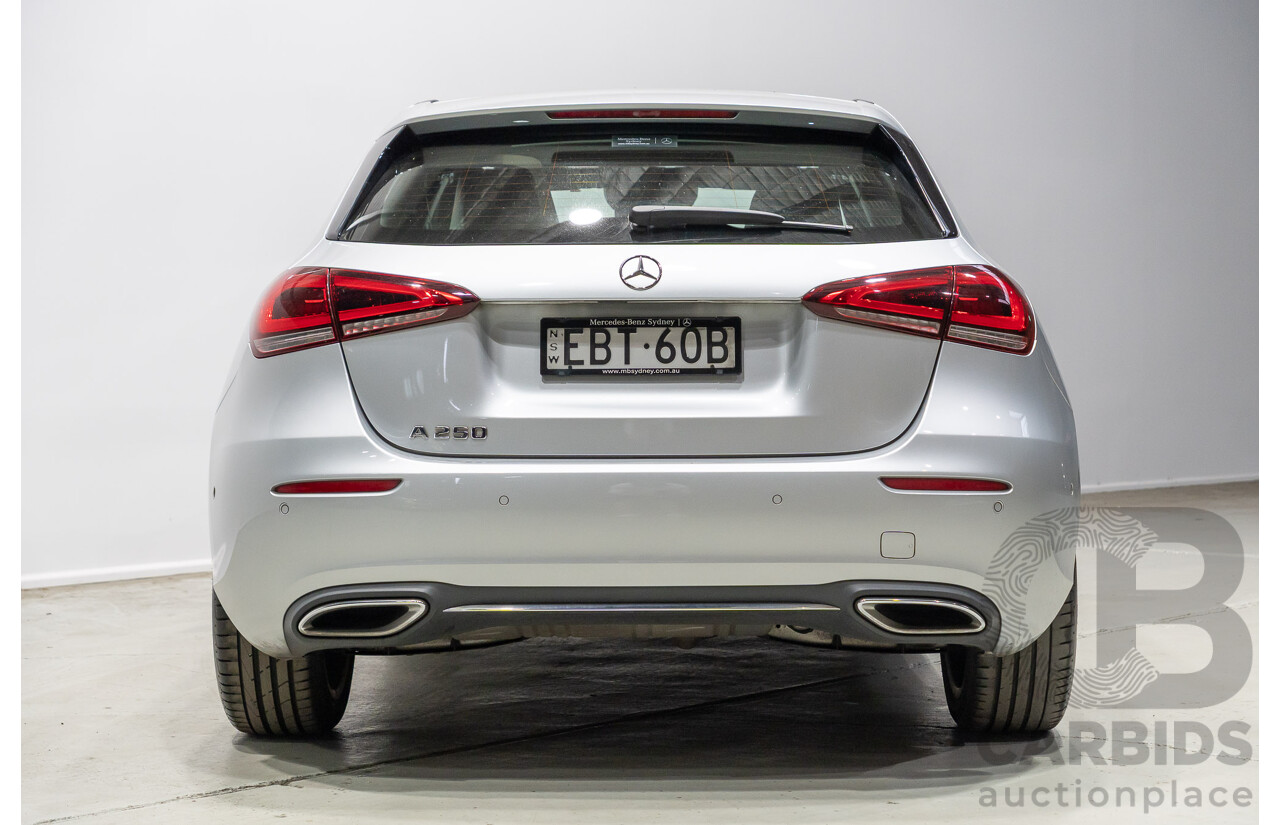 5/2019 Mercedes-Benz A250 177 MY19 5d Hatchback Iridium Silver Metallic Turbo 2.0L