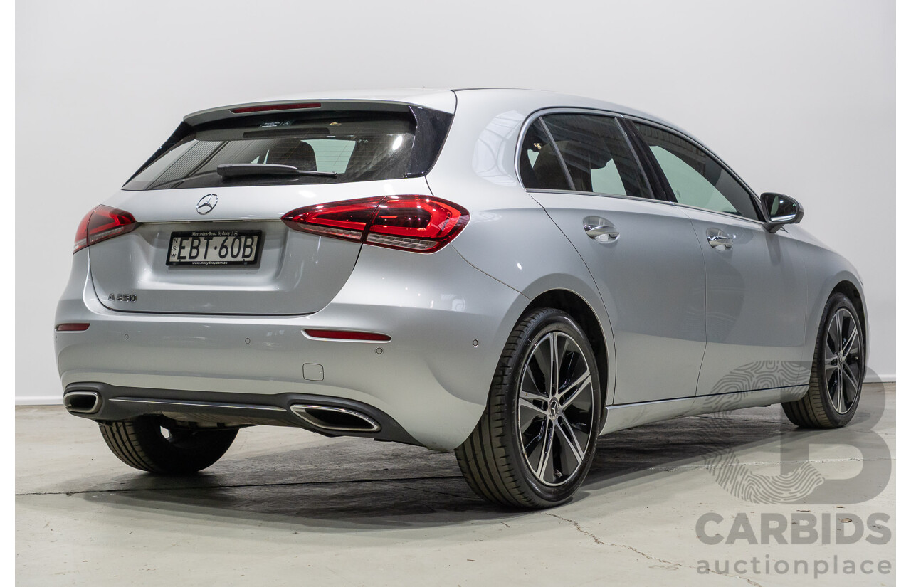 5/2019 Mercedes-Benz A250 177 MY19 5d Hatchback Iridium Silver Metallic Turbo 2.0L