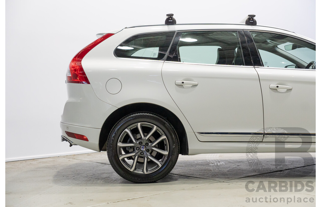 05/2017 Volvo XC60 T5 Luxury (AWD) DZ MY17 4d Wagon Crystal White Metallic Turbo 2.0L