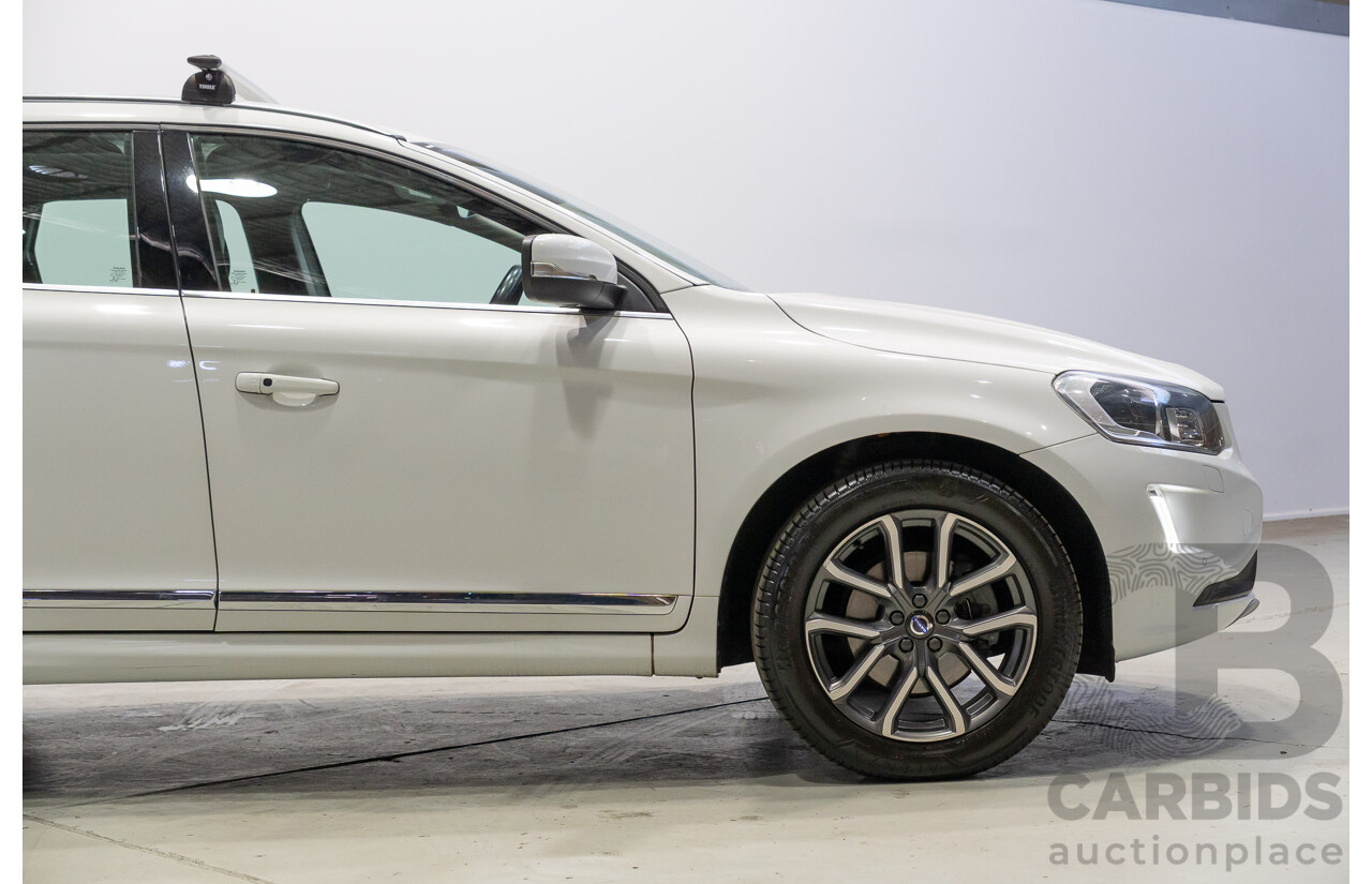 05/2017 Volvo XC60 T5 Luxury (AWD) DZ MY17 4d Wagon Crystal White Metallic Turbo 2.0L