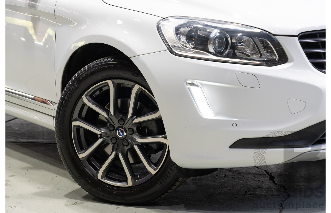 05/2017 Volvo XC60 T5 Luxury (AWD) DZ MY17 4d Wagon Crystal White Metallic Turbo 2.0L
