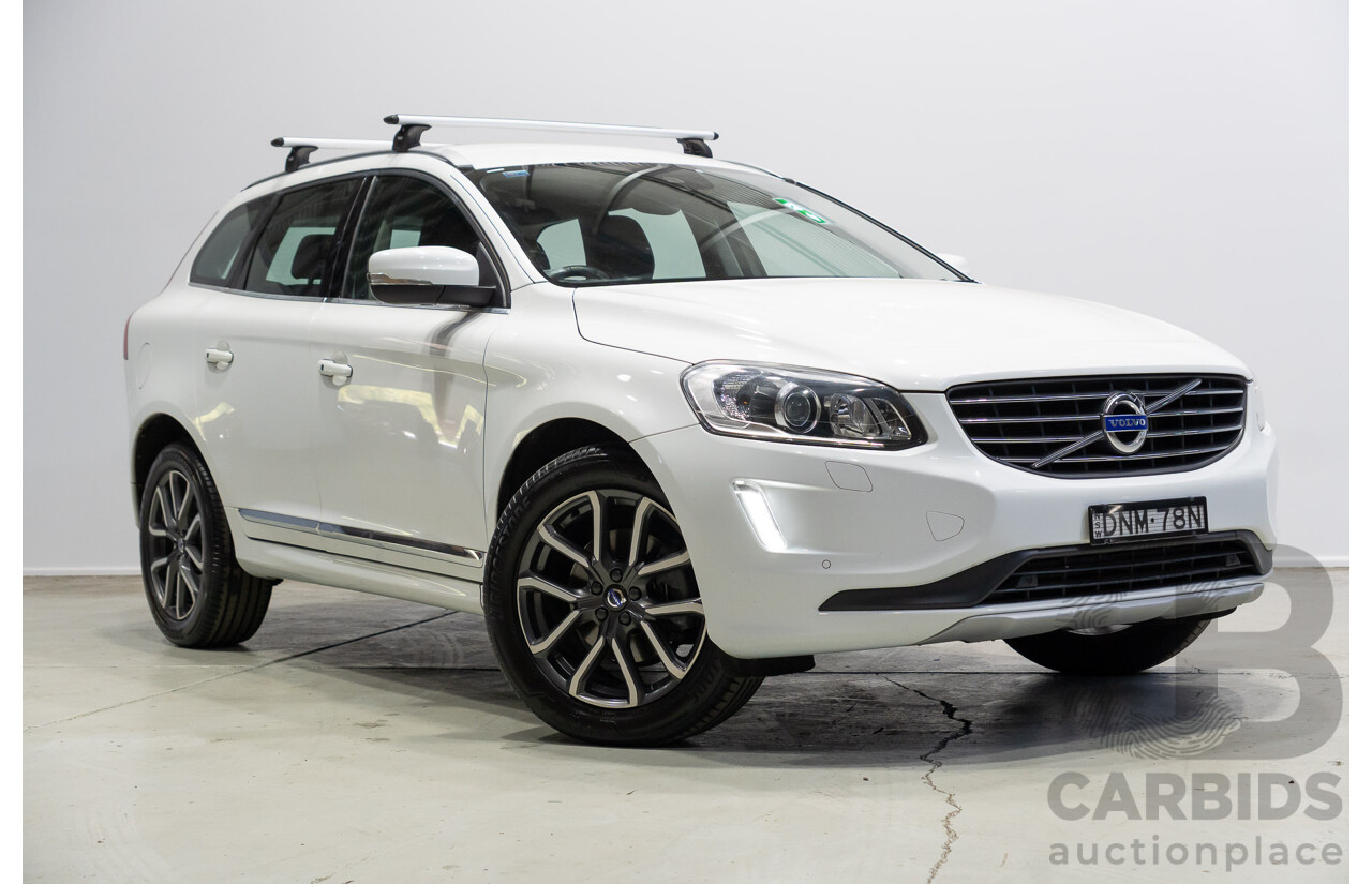 05/2017 Volvo XC60 T5 Luxury (AWD) DZ MY17 4d Wagon Crystal White Metallic Turbo 2.0L