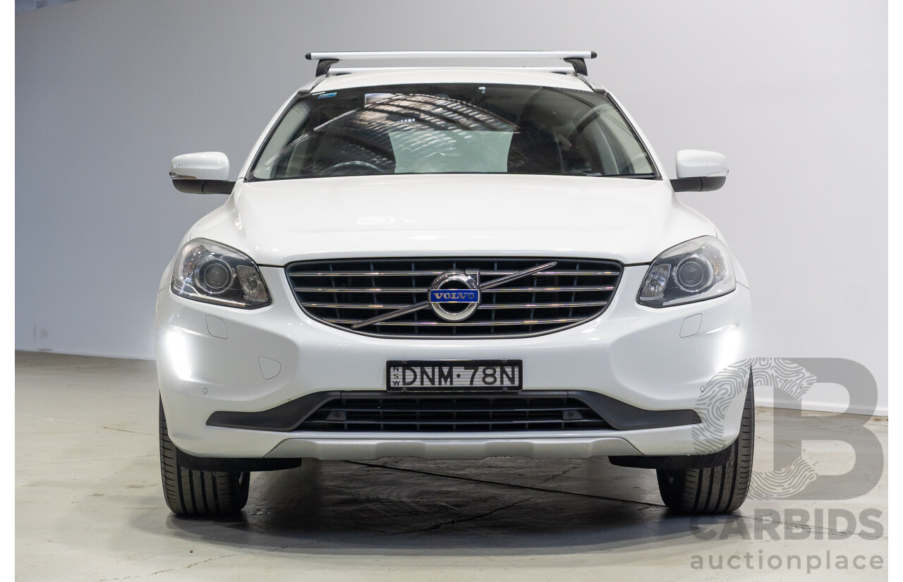 05/2017 Volvo XC60 T5 Luxury (AWD) DZ MY17 4d Wagon Crystal White Metallic Turbo 2.0L