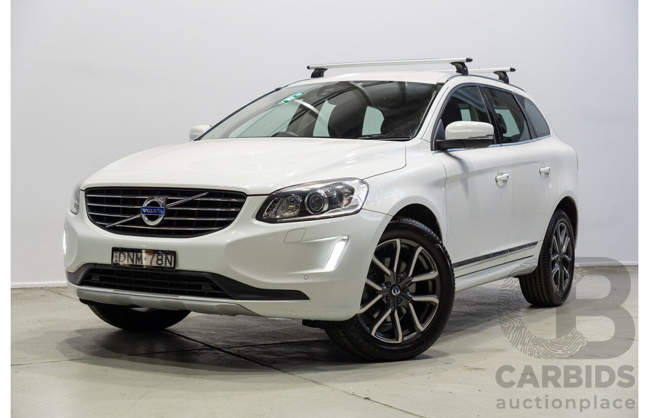 05/2017 Volvo XC60 T5 Luxury (AWD) DZ MY17 4d Wagon Crystal White Metallic Turbo 2.0L