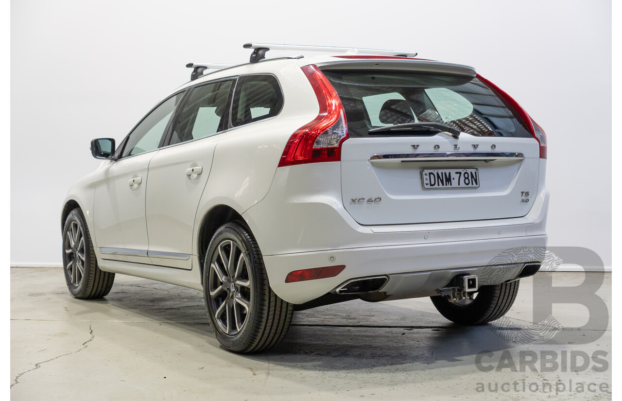 05/2017 Volvo XC60 T5 Luxury (AWD) DZ MY17 4d Wagon Crystal White Metallic Turbo 2.0L