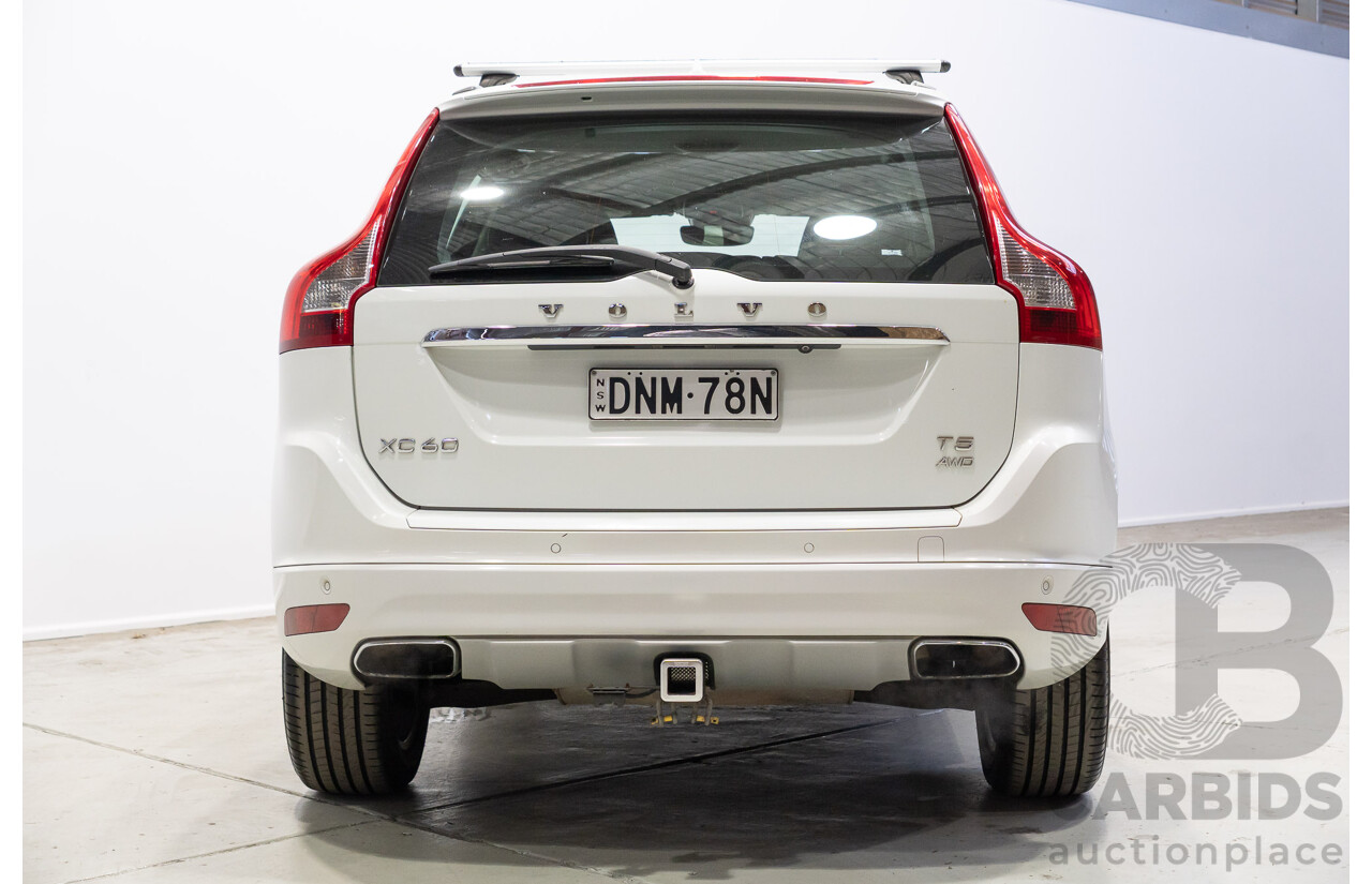 05/2017 Volvo XC60 T5 Luxury (AWD) DZ MY17 4d Wagon Crystal White Metallic Turbo 2.0L