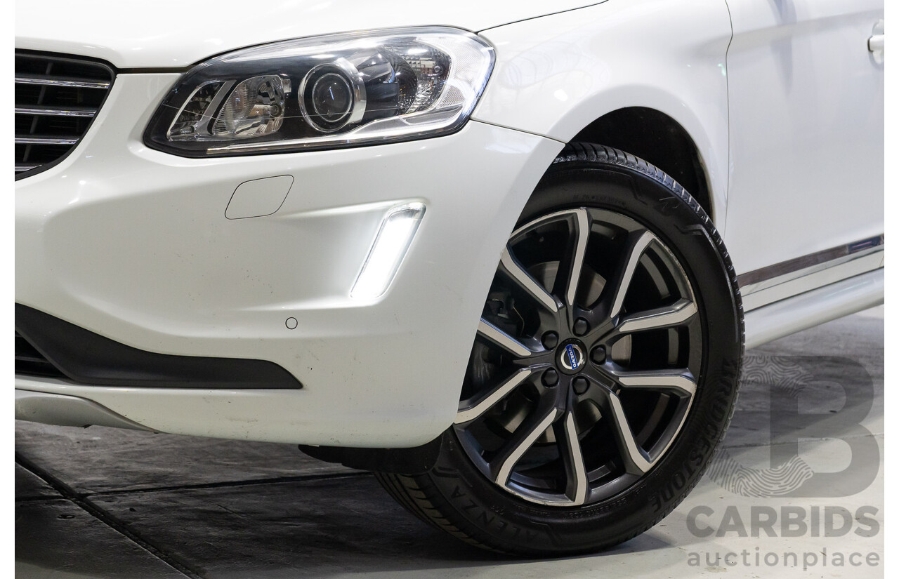 05/2017 Volvo XC60 T5 Luxury (AWD) DZ MY17 4d Wagon Crystal White Metallic Turbo 2.0L