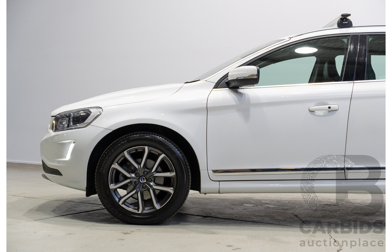 05/2017 Volvo XC60 T5 Luxury (AWD) DZ MY17 4d Wagon Crystal White Metallic Turbo 2.0L