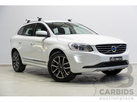 05/2017 Volvo XC60 T5 Luxury (AWD) DZ MY17 4d Wagon Crystal White Metallic Turbo 2.0L