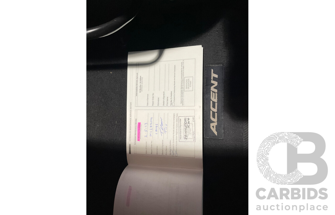 11/2011 Hyundai Accent Active RB 5d Hatchback Grey 1.6L