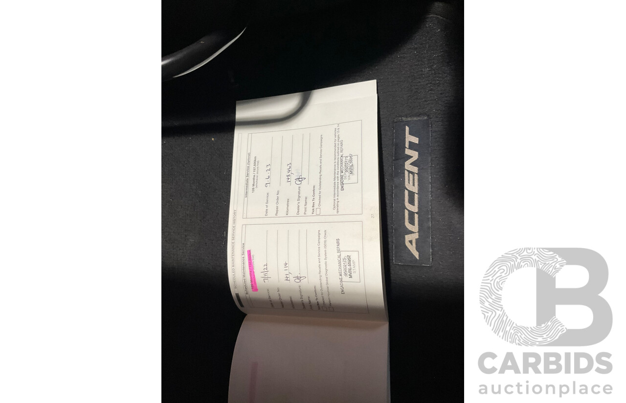 11/2011 Hyundai Accent Active RB 5d Hatchback Grey 1.6L