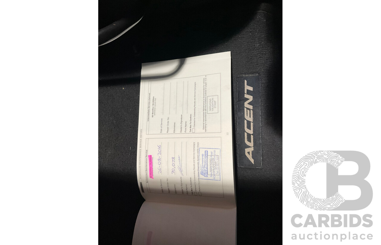 11/2011 Hyundai Accent Active RB 5d Hatchback Grey 1.6L
