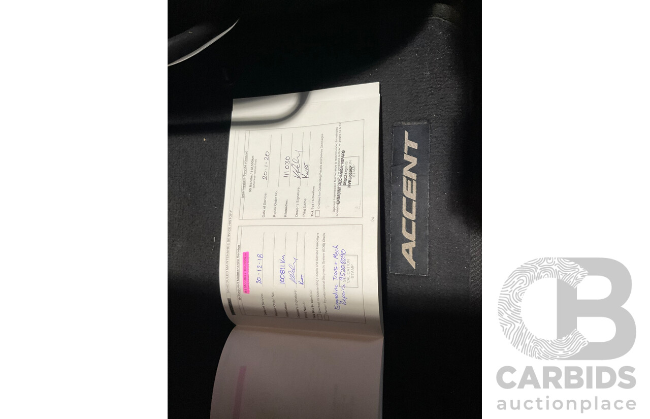 11/2011 Hyundai Accent Active RB 5d Hatchback Grey 1.6L