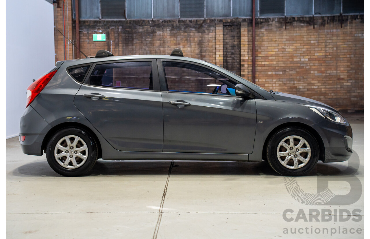 11/2011 Hyundai Accent Active RB 5d Hatchback Grey 1.6L