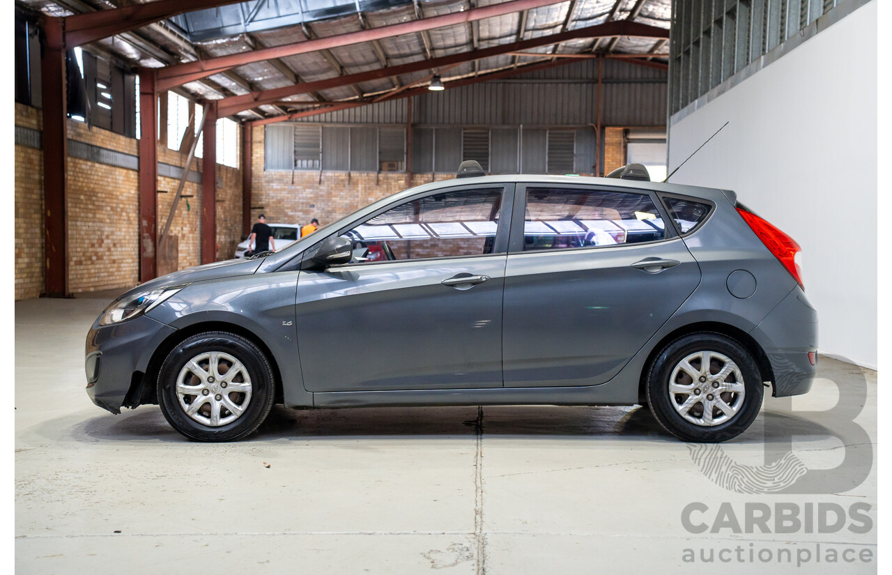 11/2011 Hyundai Accent Active RB 5d Hatchback Grey 1.6L