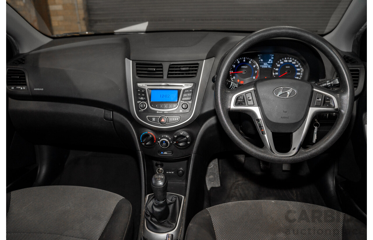 11/2011 Hyundai Accent Active RB 5d Hatchback Grey 1.6L