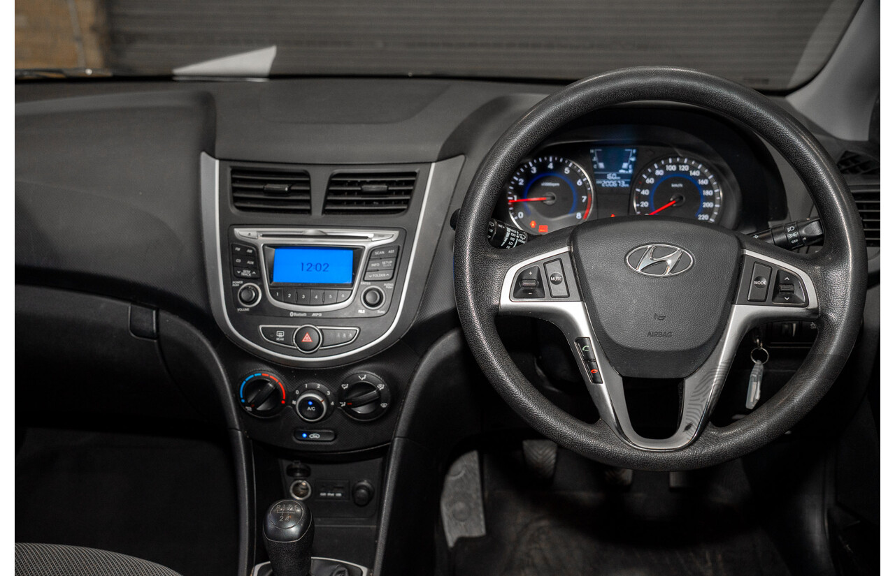 11/2011 Hyundai Accent Active RB 5d Hatchback Grey 1.6L