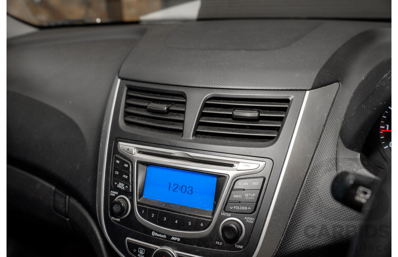 11/2011 Hyundai Accent Active RB 5d Hatchback Grey 1.6L