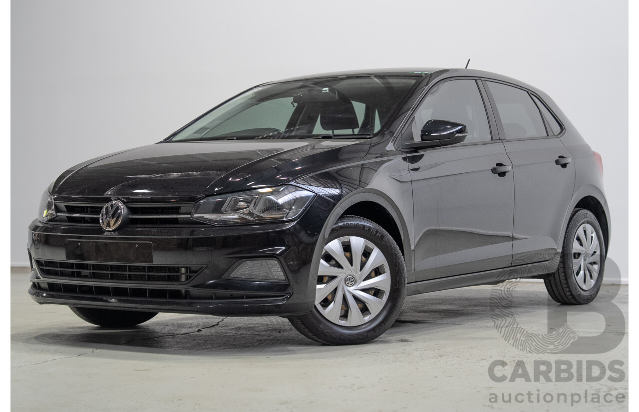 01/2020 Volkswagen Polo 70TSI Trendline AW MY19 5d Hatchback Black Turbo 1.0L