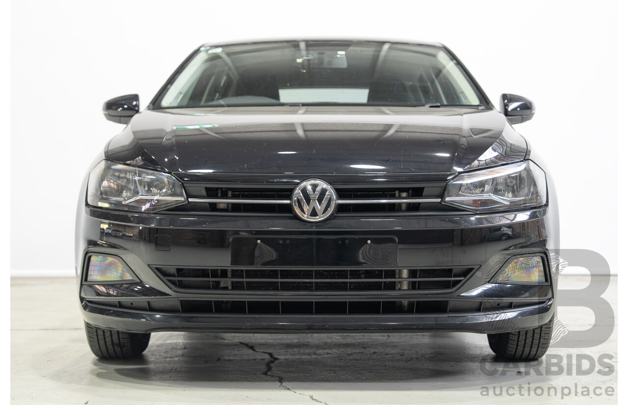 01/2020 Volkswagen Polo 70TSI Trendline AW MY19 5d Hatchback Black Turbo 1.0L