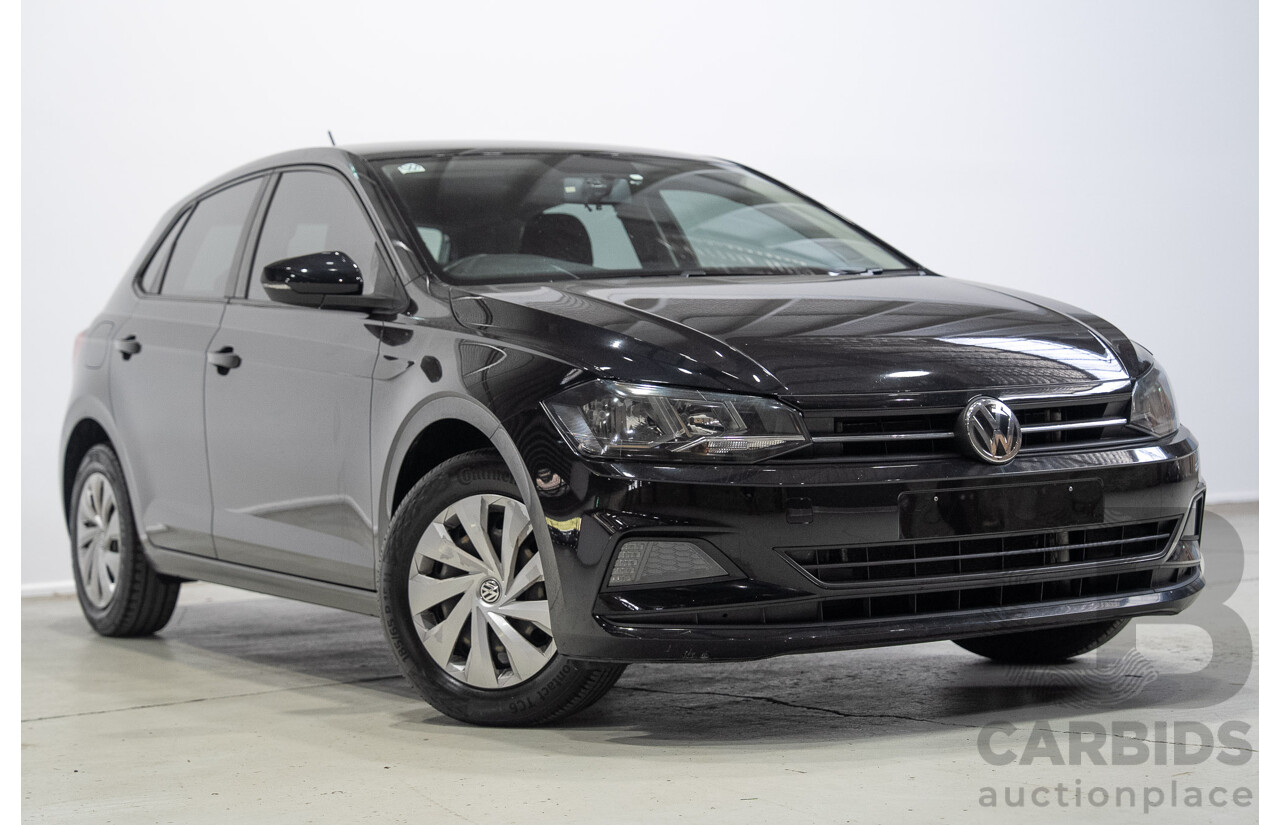 01/2020 Volkswagen Polo 70TSI Trendline AW MY19 5d Hatchback Black Turbo 1.0L